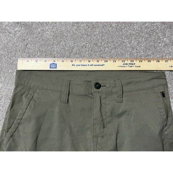 Prana Pants Mens 32x30 Chino Slim Straight Fit Mid Rise Green - Picture 3 of 6